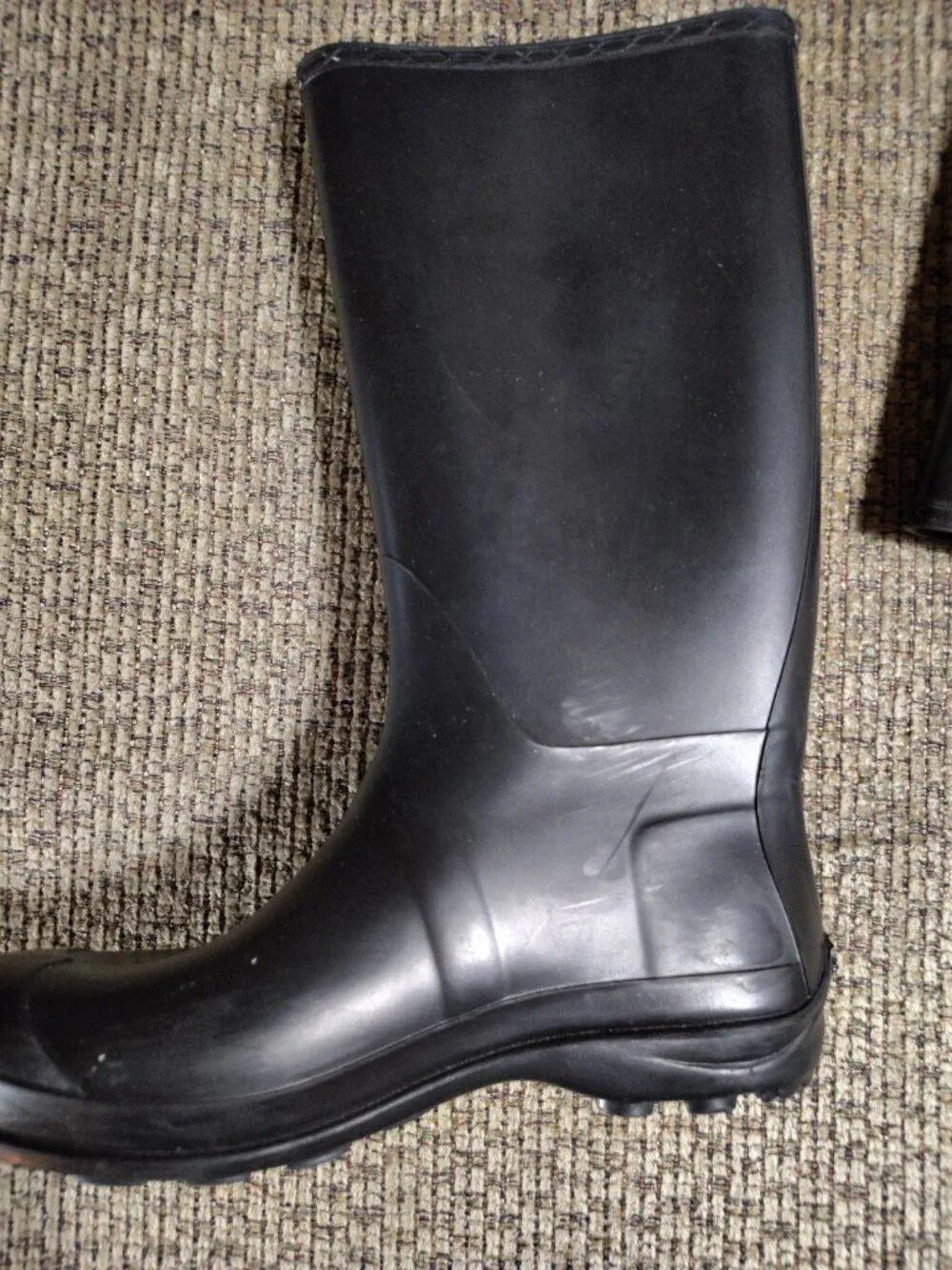 Kamik Olivia Tall Waterproof Rain Snow Black Rubber Boots Women Size 9